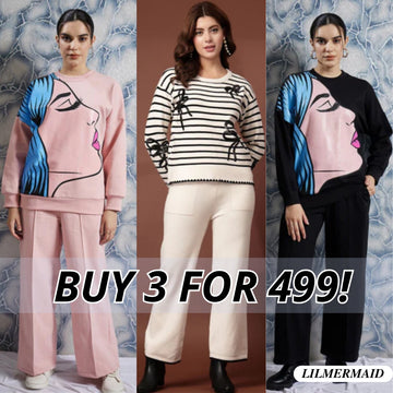 Winter Warmth Trio | Stylish 3-Piece Women’s Co-Ord Set | WC-05