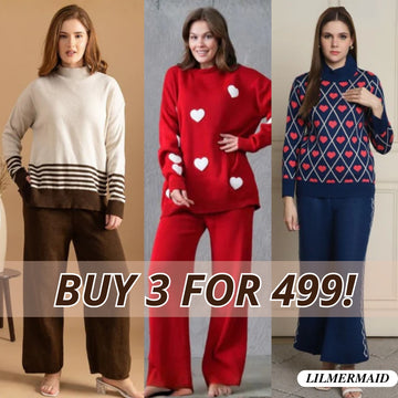Winter Warmth Trio | Stylish 3-Piece Women’s Co-Ord Set | WC-02