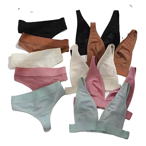 (Pack of 8) Women's  Bra Panty Lingerie Set for Girl's Combo | L-46