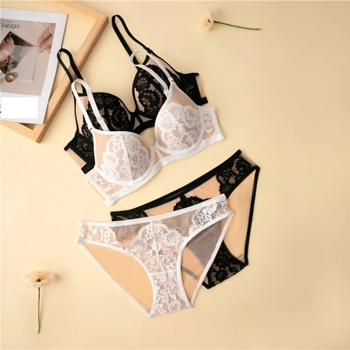 (Pack of 10) Women's Bra Panty Lingerie Set for Girl's | L-163