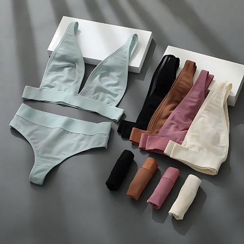 (Pack of 8) Women's  Bra Panty Lingerie Set for Girl's Combo | L-46