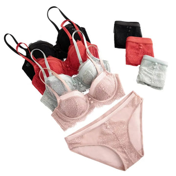 (Pack of 10) Women's  Bra Panty Lingerie Set for Girl's | L-165