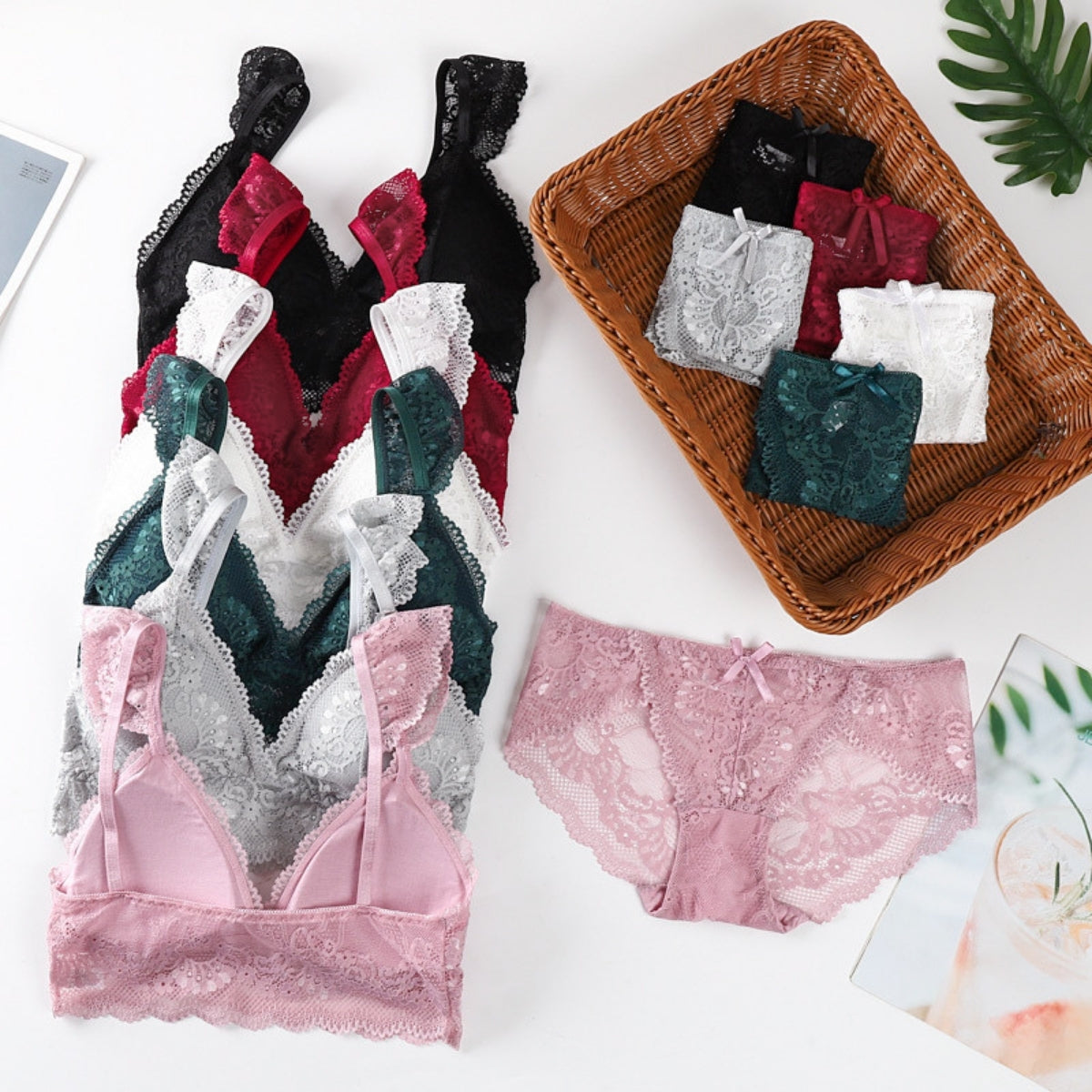 (Pack of 10) Women's Bra Panty Lingerie Set for Girl's | L-132