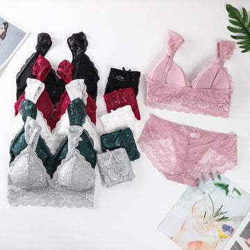 (Pack of 10) Women's Bra Panty Lingerie Set for Girl's | L-132