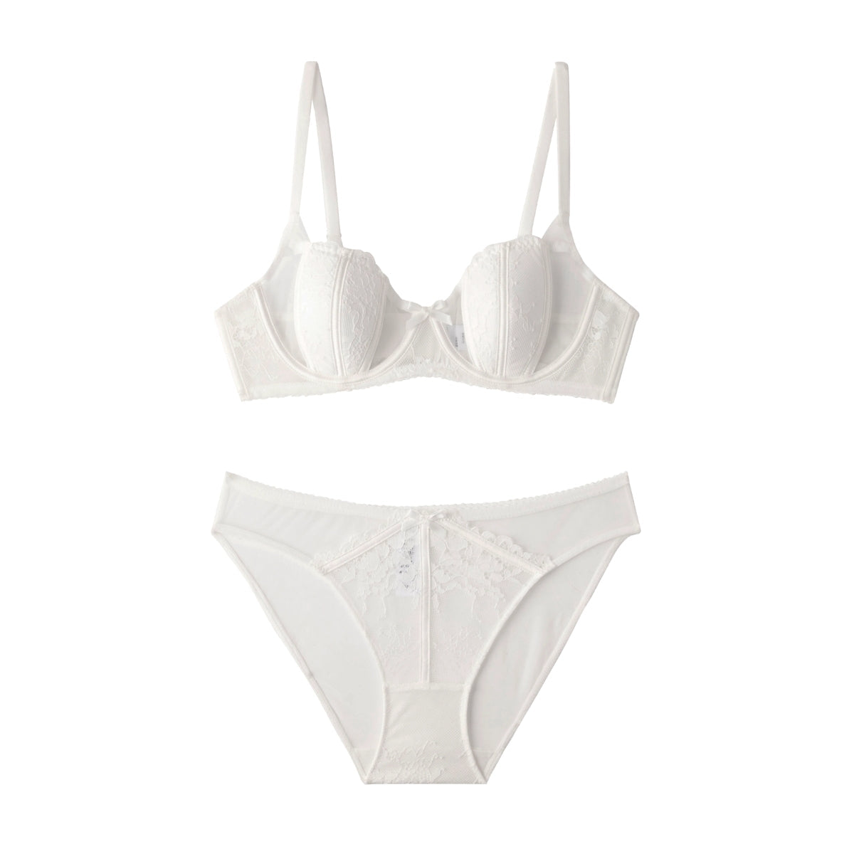 (Pack of 6) Women's  Free Bra Panty Lingerie Set for Girl's | L-166