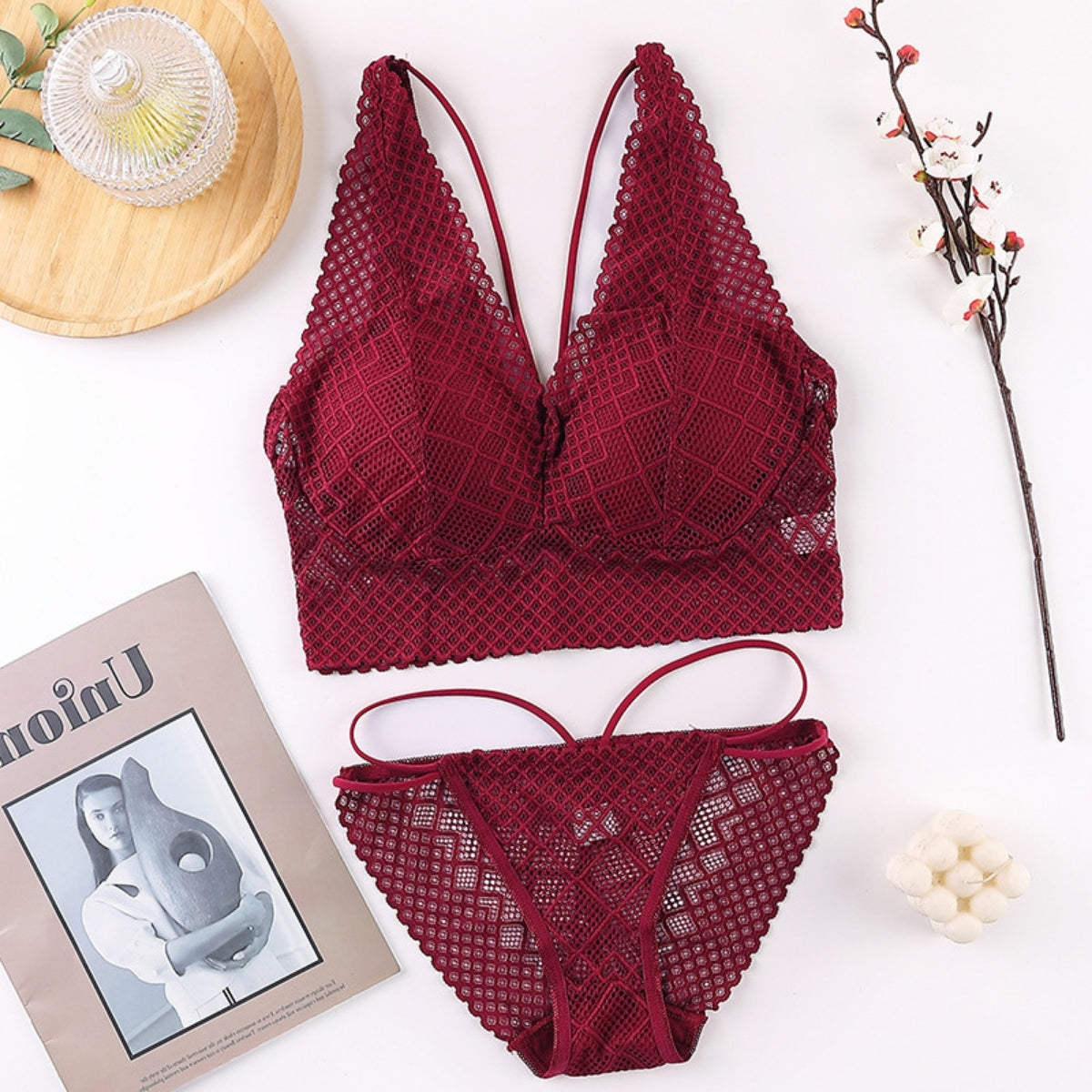 (Pack of 8) Women's  Bra and Panty Lingerie Set for Women | Every Occassion |L-018