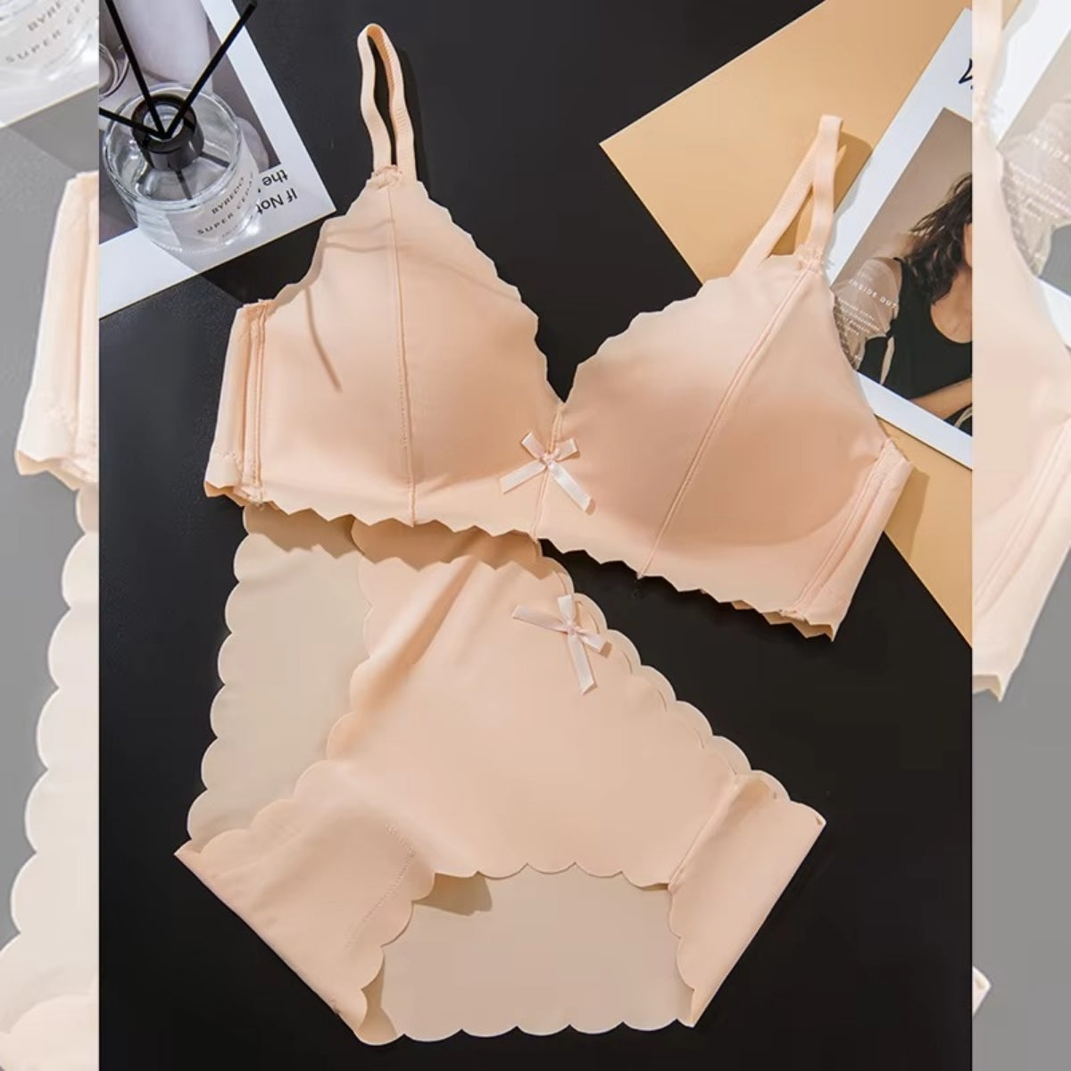 (Pack of 10) Women's Bra Panty Lingerie Set for Girl's | L-144