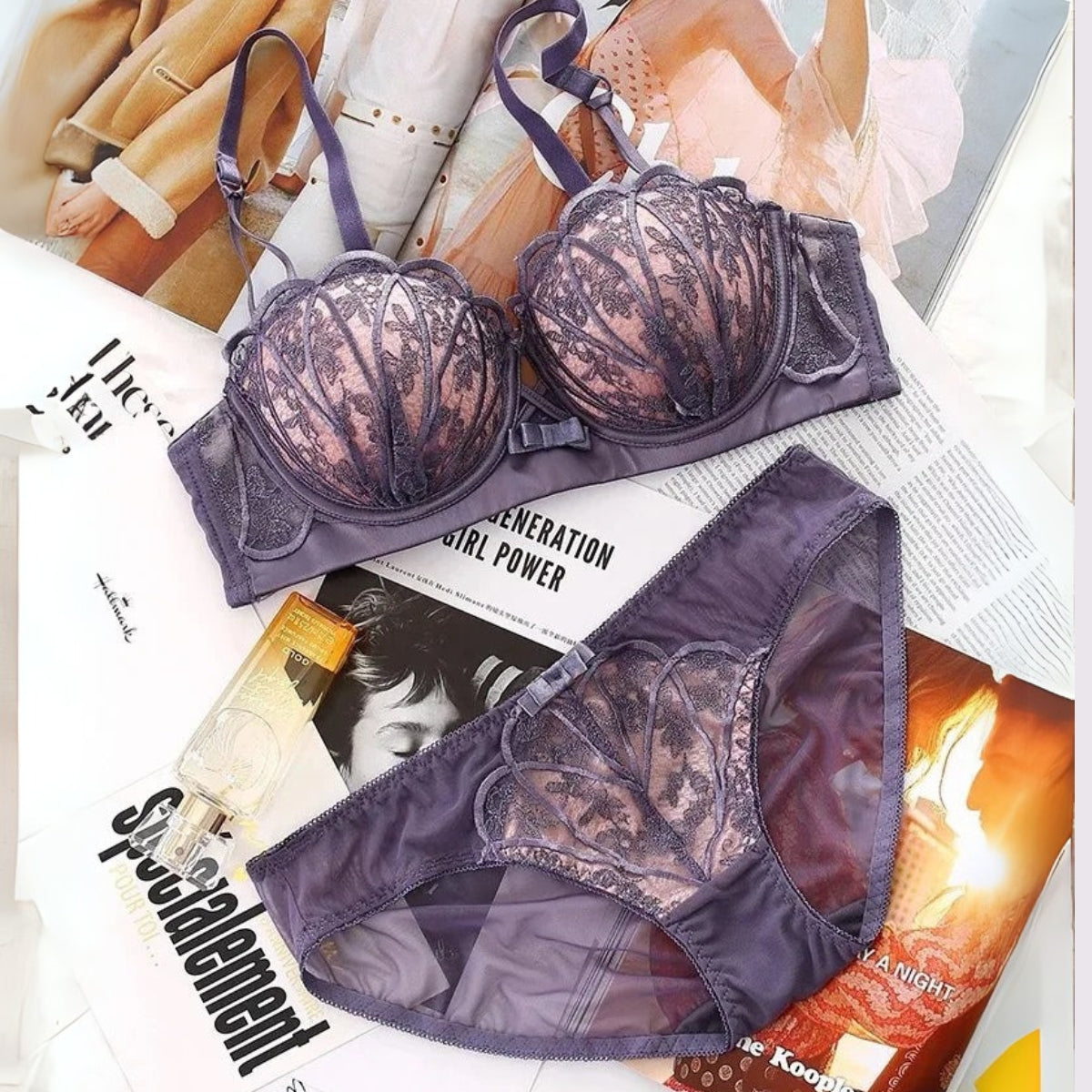 (Pack of 8) Women's Bra Panty Lingerie Set for Girl's Combo  | L-26