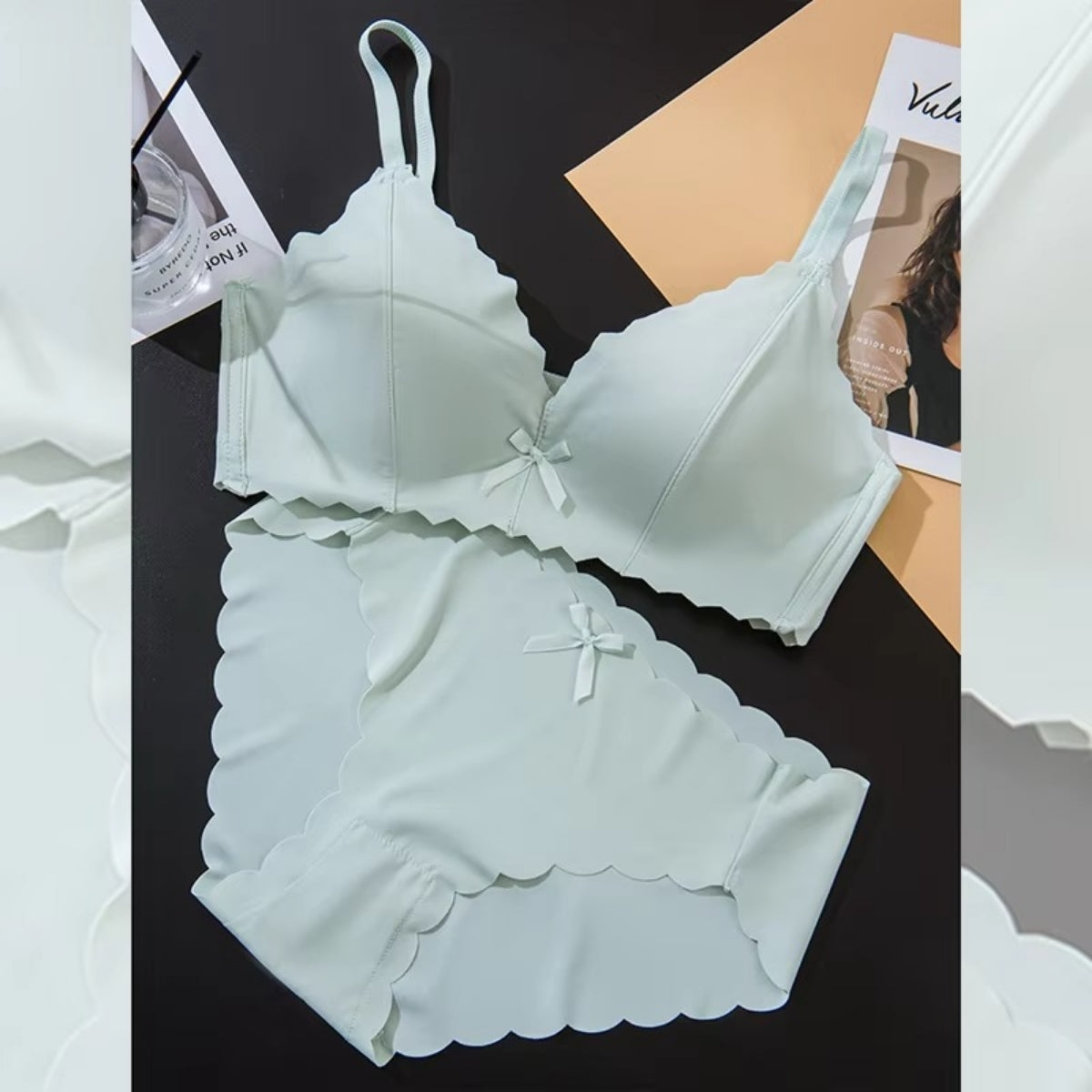 (Pack of 10) Women's Bra Panty Lingerie Set for Girl's | L-144