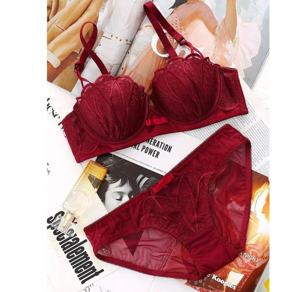 (Pack of 8) Women's Bra Panty Lingerie Set for Girl's Combo  | L-26