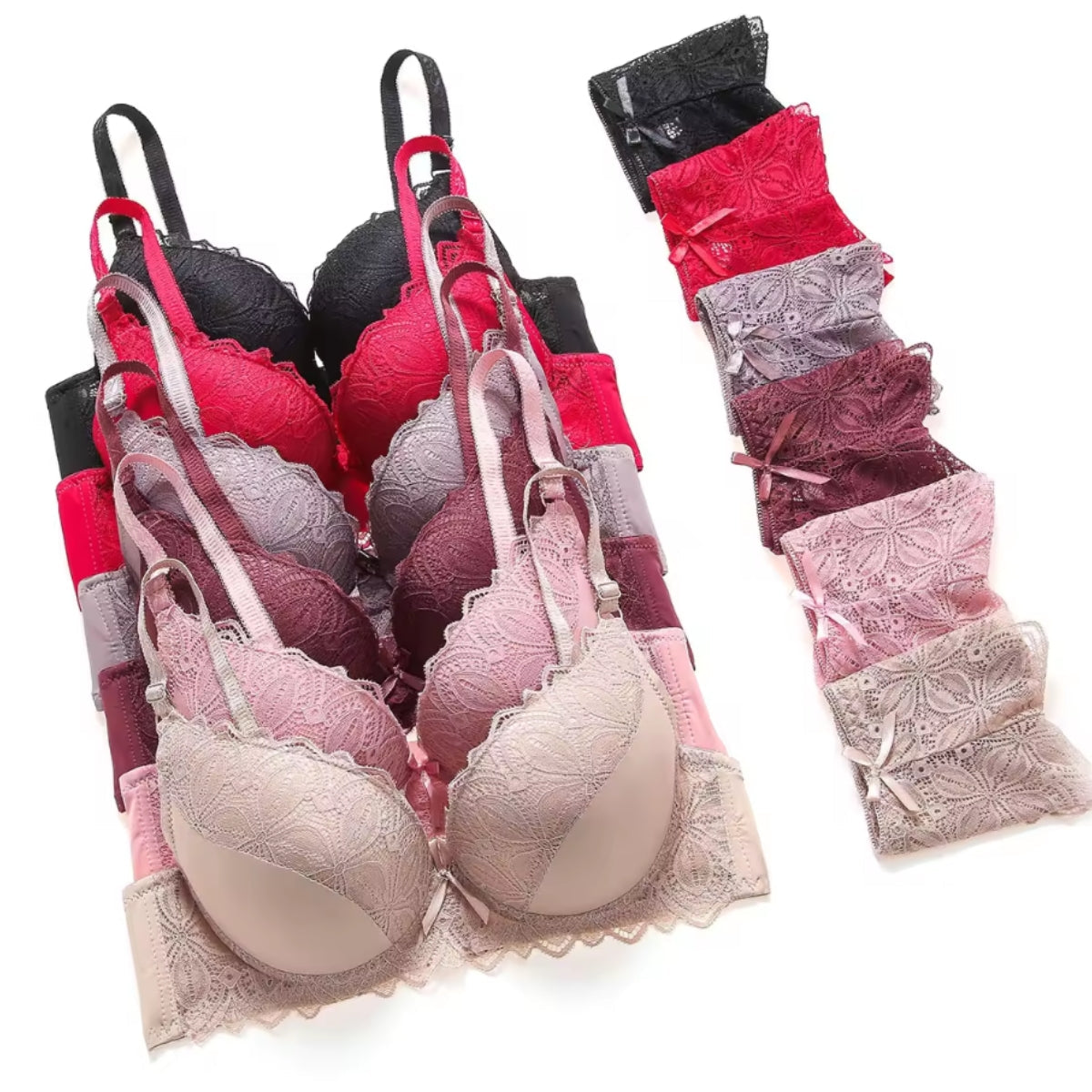 (Pack of 8) Women's  Bra Panty Lingerie Set for Girl's Combo  | L-27