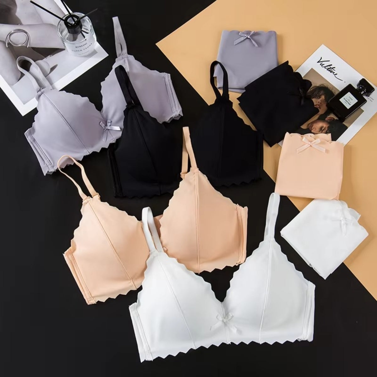 (Pack of 10) Women's Bra Panty Lingerie Set for Girl's | L-144