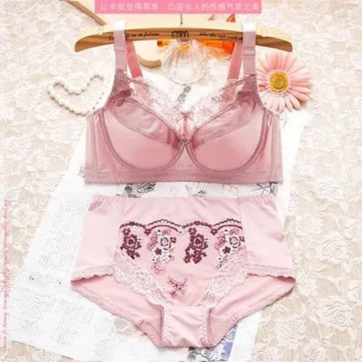 (Pack of 8) Women's  Bra Panty Lingerie Set for Girl's Combo  | L-28