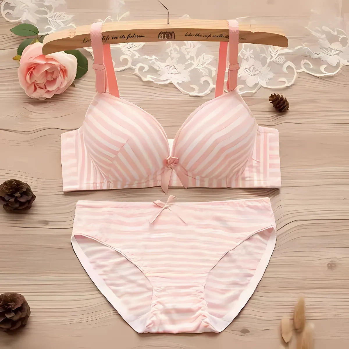 (Pack of 8) Women's  Bra Panty Lingerie Set for Girl's Combo  | L-29