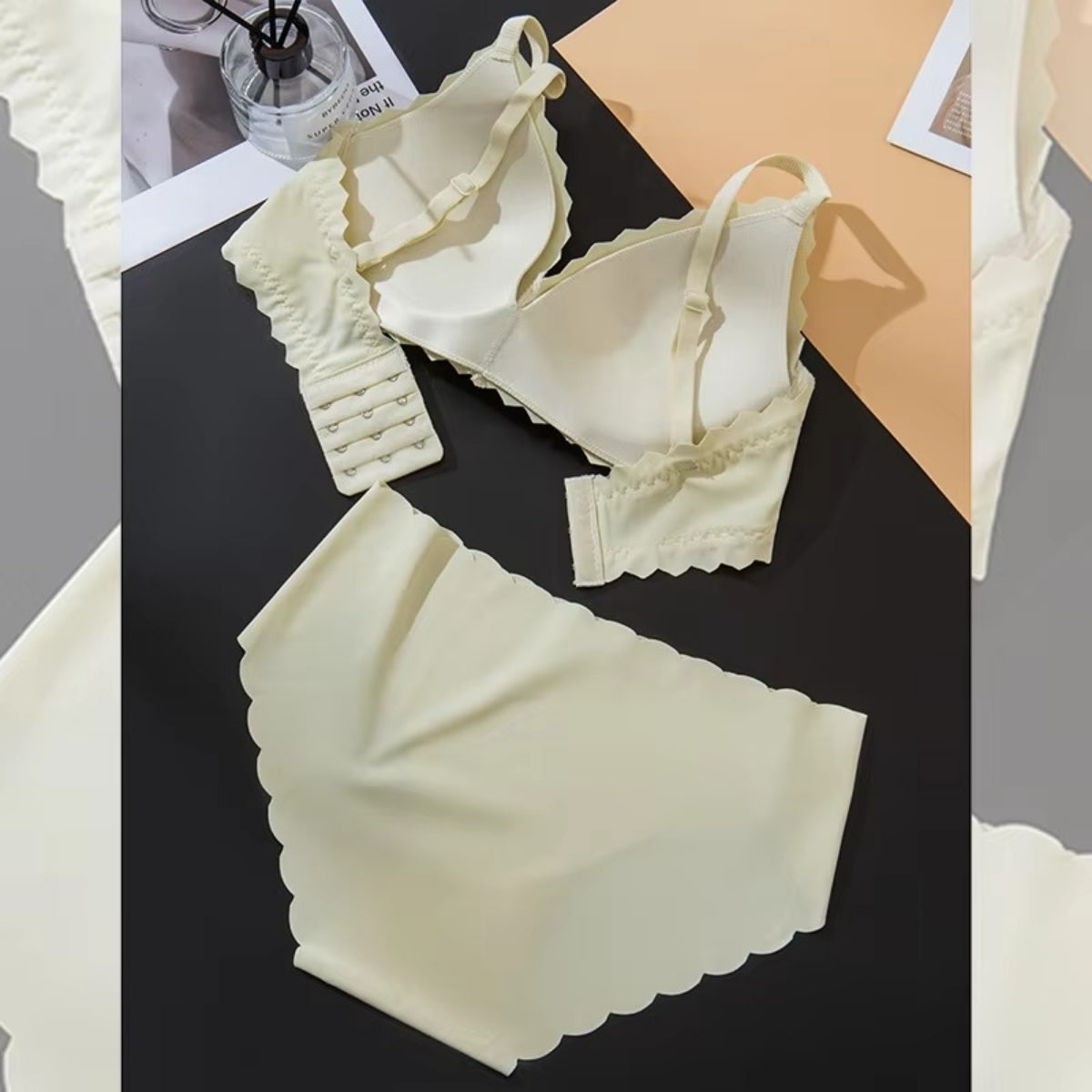 (Pack of 10) Women's Bra Panty Lingerie Set for Girl's | L-144