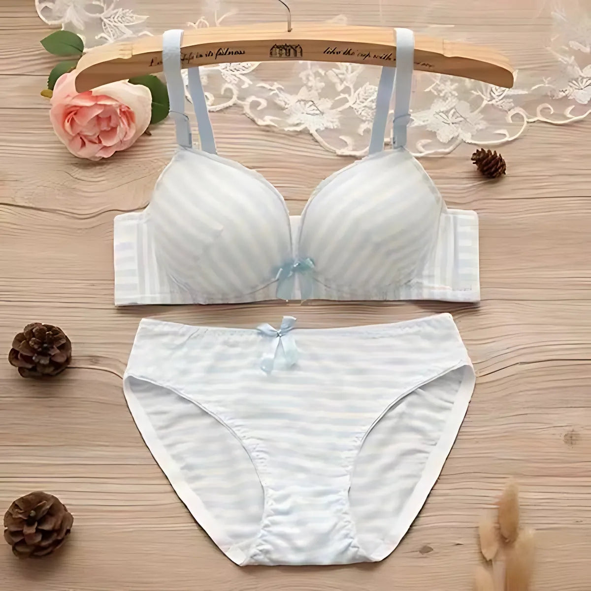 (Pack of 8) Women's  Bra Panty Lingerie Set for Girl's Combo  | L-29