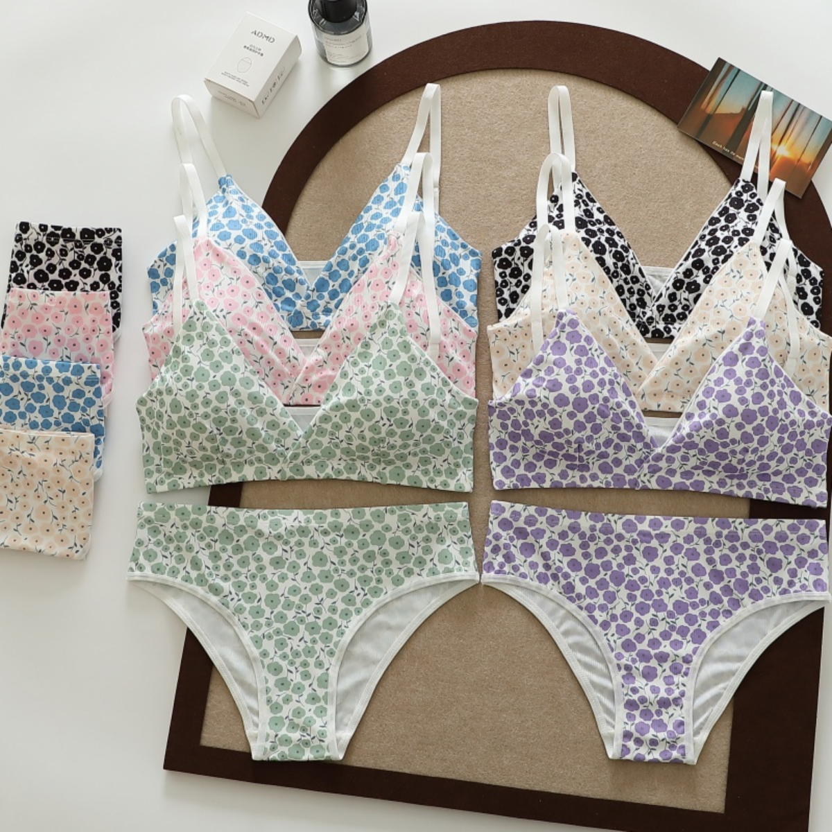 (Pack of 8) Women's  Bra Panty Lingerie Set for Girl's Combo  | L-77