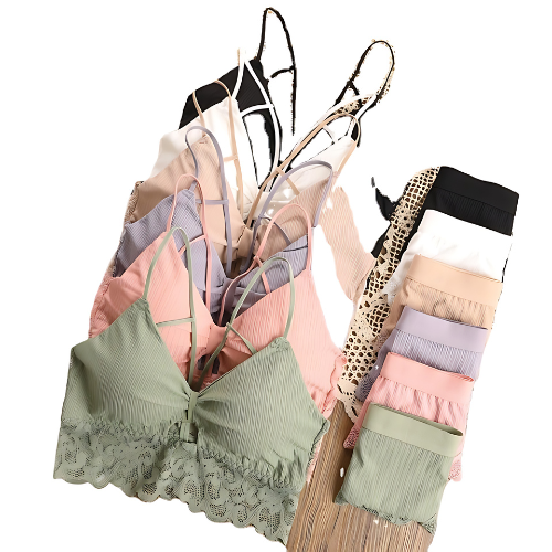 (Pack of 8) Women's Bra Panty Lingerie Set for Girl's Combo  | L-50