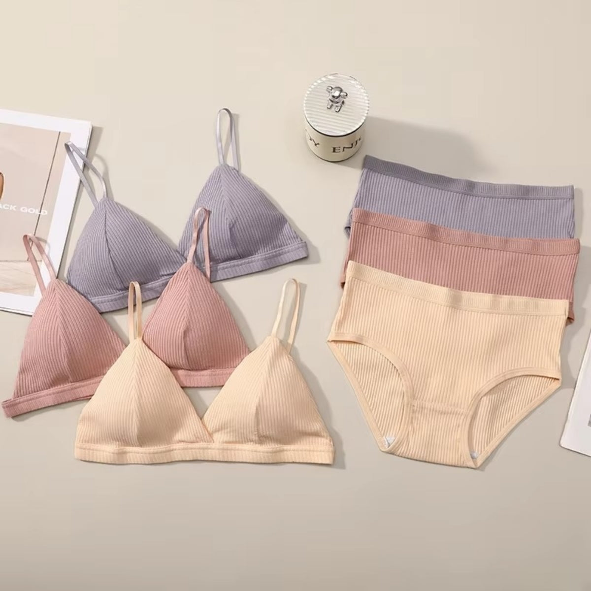 (Pack of 10) Women's  Bra Panty Lingerie Set for Girl's | L-145