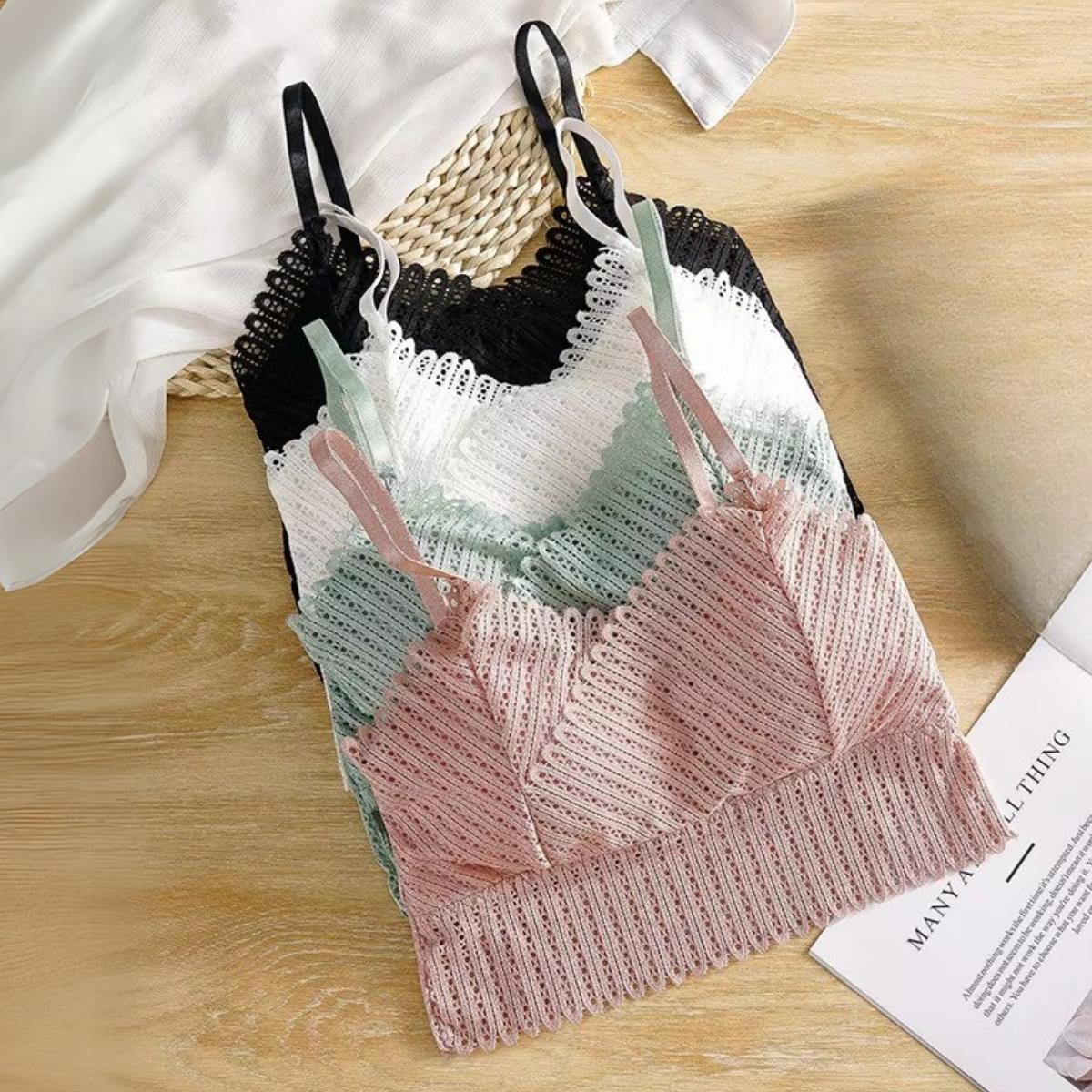 4-Pack Women’s | Trendy Bralette Collection | B-01