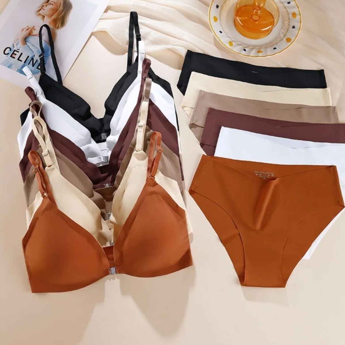 (Pack of 10) Women's  Bra Panty Lingerie Set for Girl's Combo  | L-83