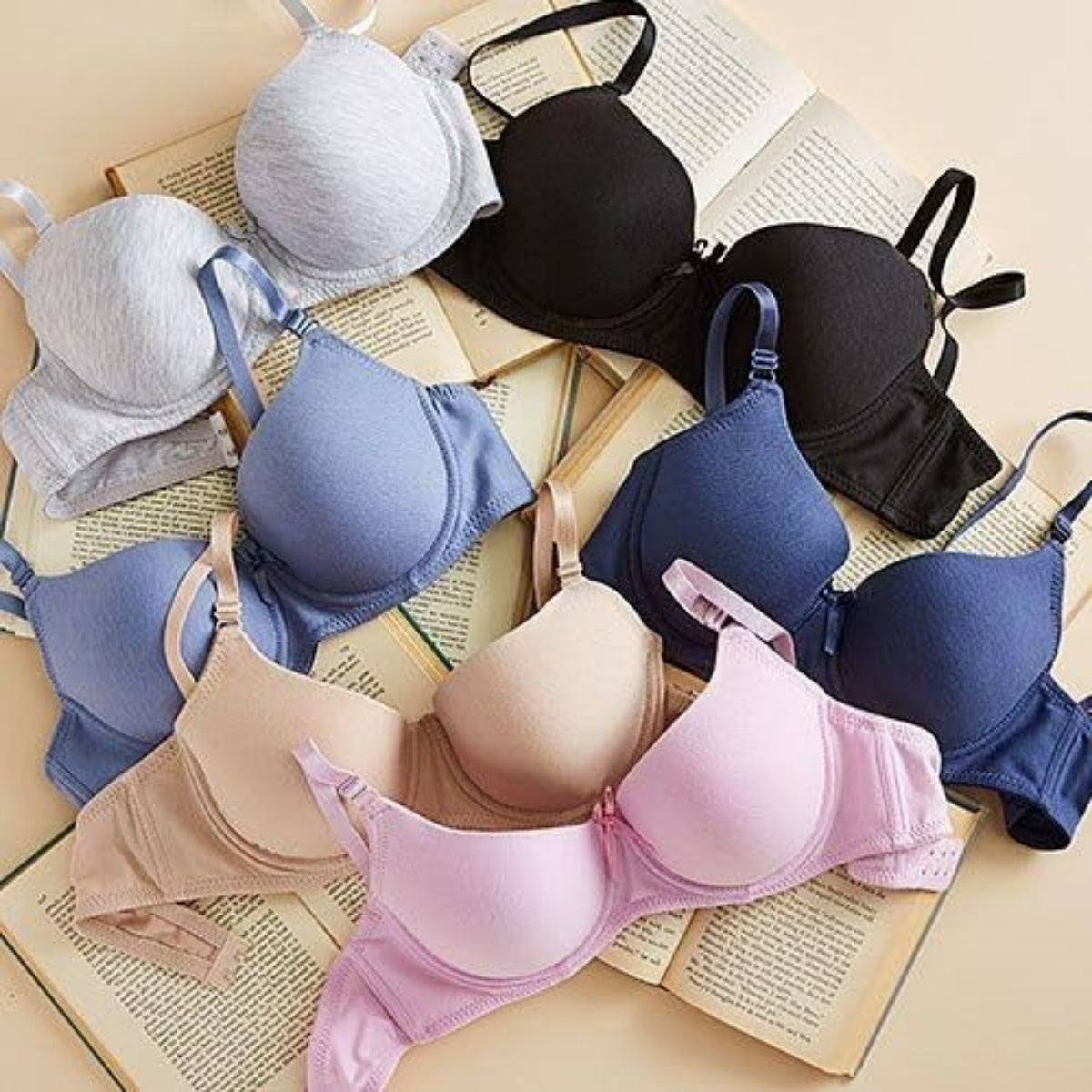 4-Pack Lightweight Push-Up Bras with Padding – Perfect Fit | PB-09
