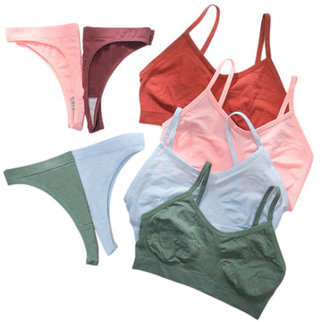 (Pack of 10) Women's  Bra Panty Lingerie Set for Girl's Combo -by Zivina | L-61