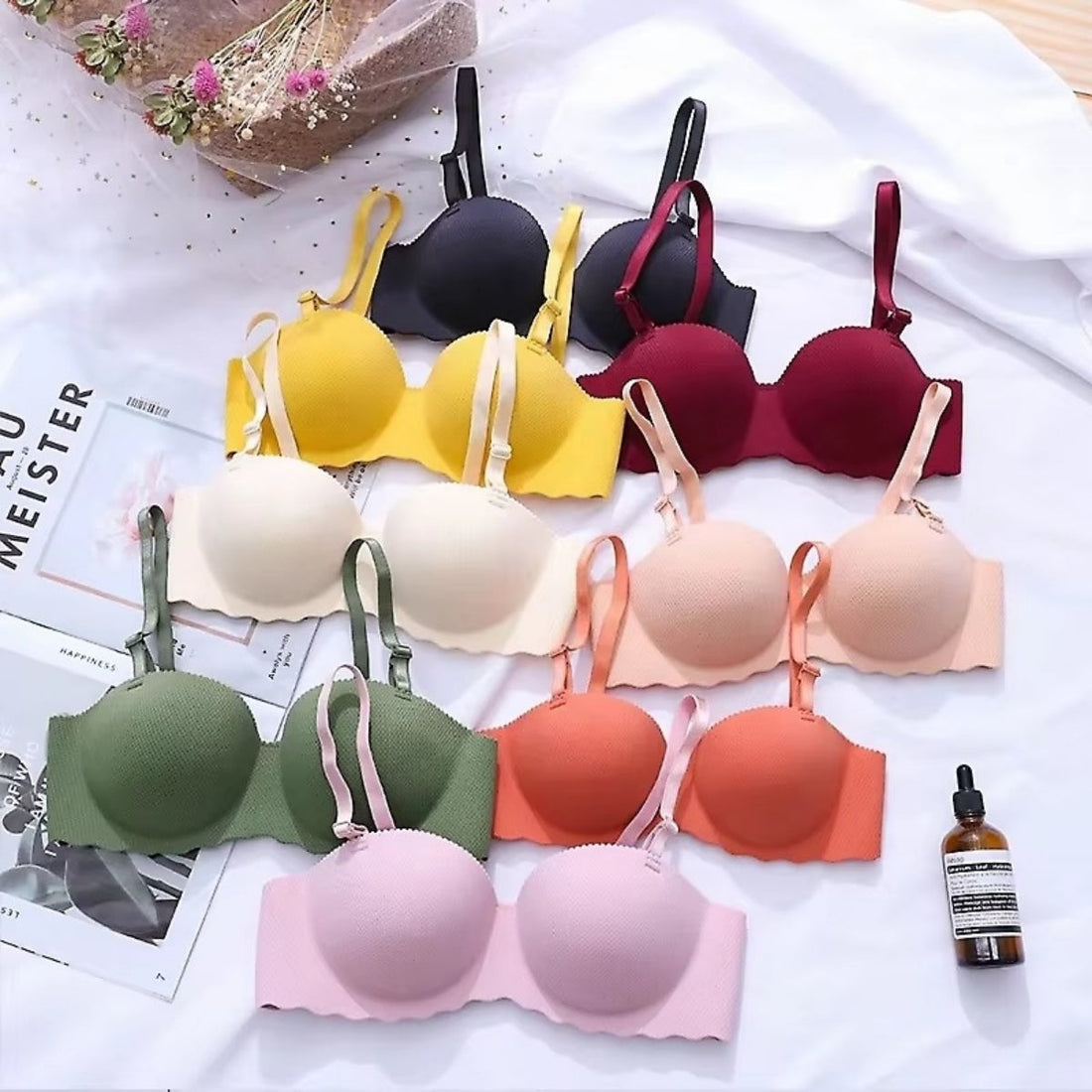 4-Pack Women’s T-Shirt Bras – Soft, Lightweight & Perfect for Everyday Wear | TB-05