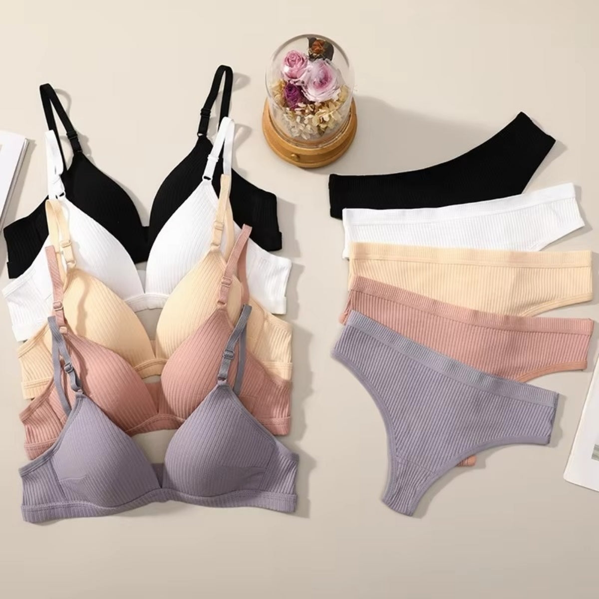 (Pack of 10) Women's  Bra Panty Lingerie Set for Girl's | L-146