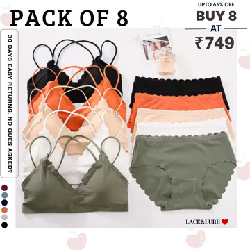 (Pack of 6) Premium Women’s Bra Panty Lingerie Set | Stylish, Comfortable & Affordable | LS-1