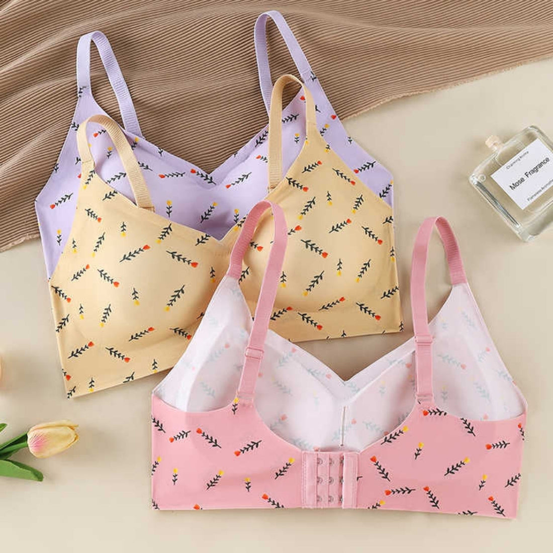 (Pack of 8) Women's Bra Panty Lingerie Set for Girl's Combo  | L-36