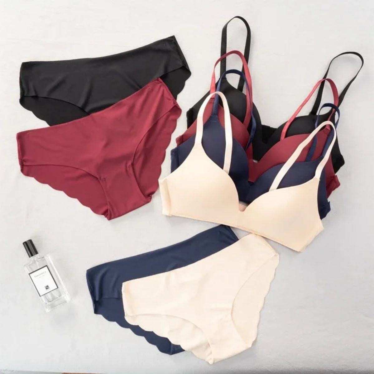 (Pack of 8) Women's Bra Panty Lingerie Set for Girl's Combo  | L-06