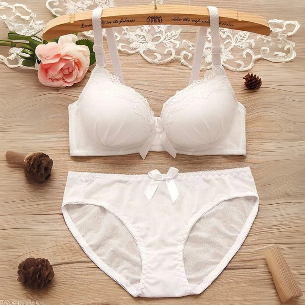 (Pack of 8) Women's  Bra Panty Lingerie Set for Girl's Combo | L-01