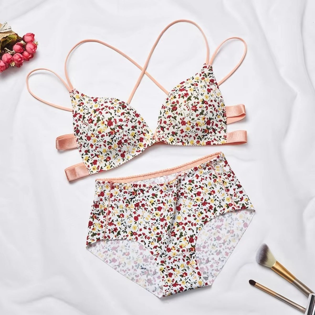 (Pack of 10) Women's Bra Panty Lingerie Set for Girl's | L-147