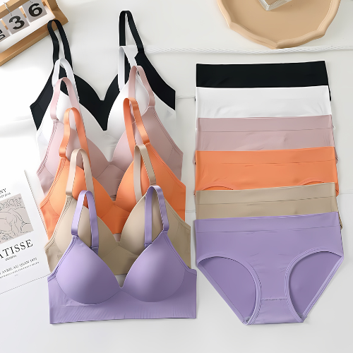 (Pack of 10) Women's Bra Panty Lingerie Set for Girl's Combo  | L-60