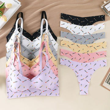 (Pack of 8) Women's Bra Panty Lingerie Set for Girl's Combo  | L-36