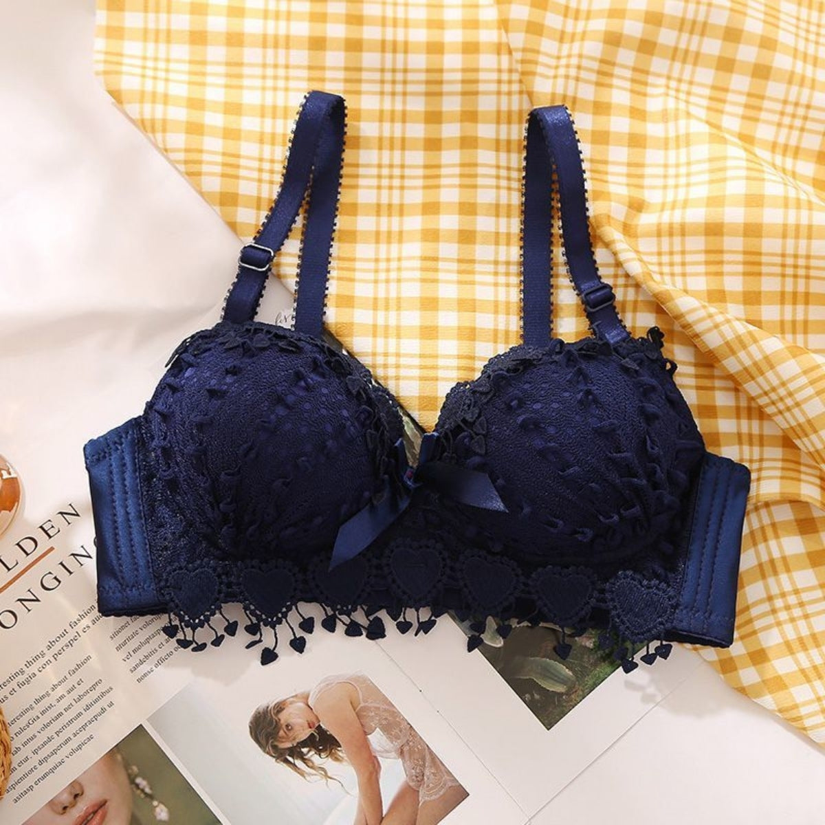 (Pack of 10) Women's Bra Panty Lingerie Set for Girl's Combo | L-91