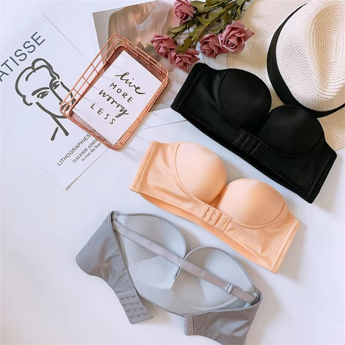 4-Pack Strapless Bras: Your Wardrobe Essentials | SB -05