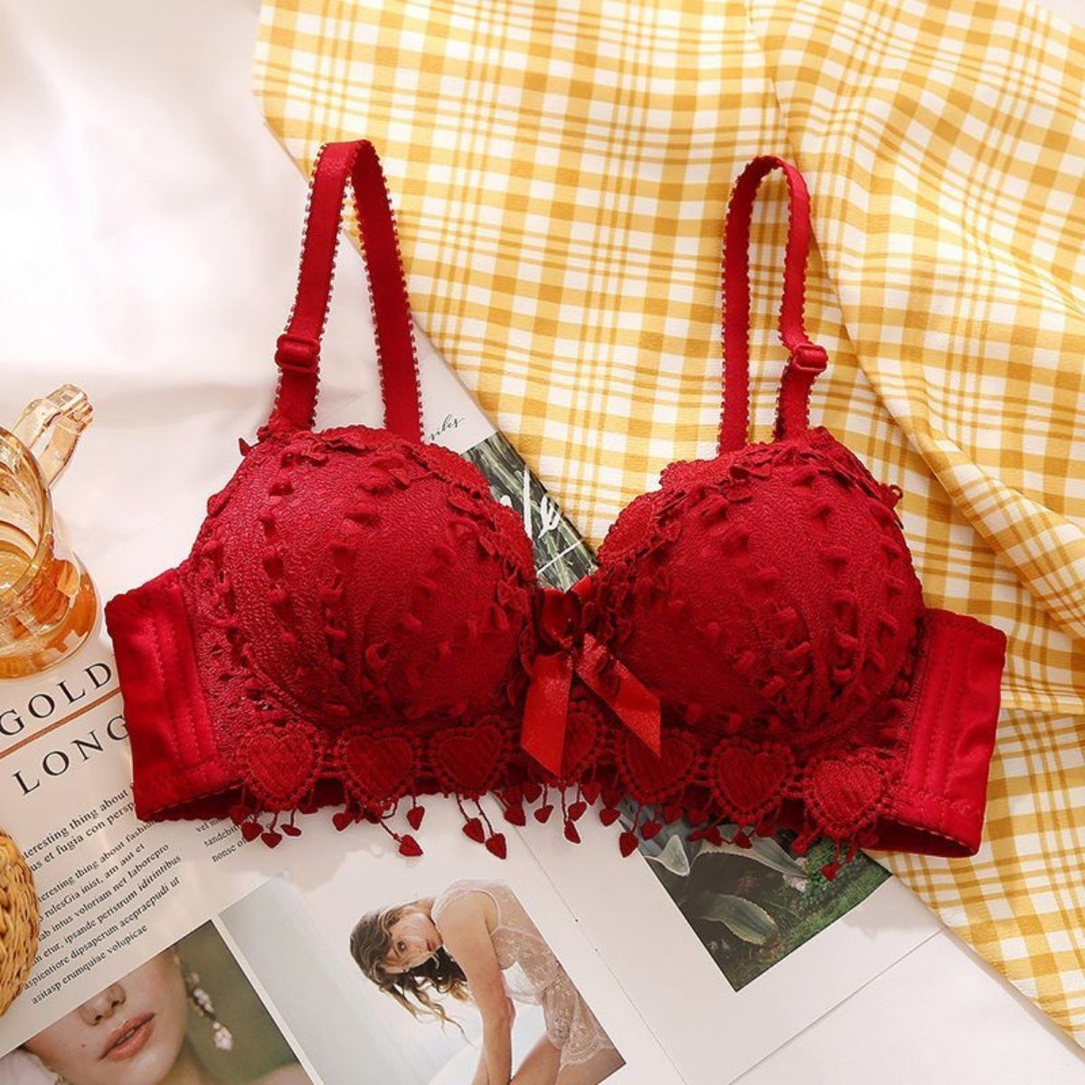 (Pack of 10) Women's Bra Panty Lingerie Set for Girl's Combo | L-91