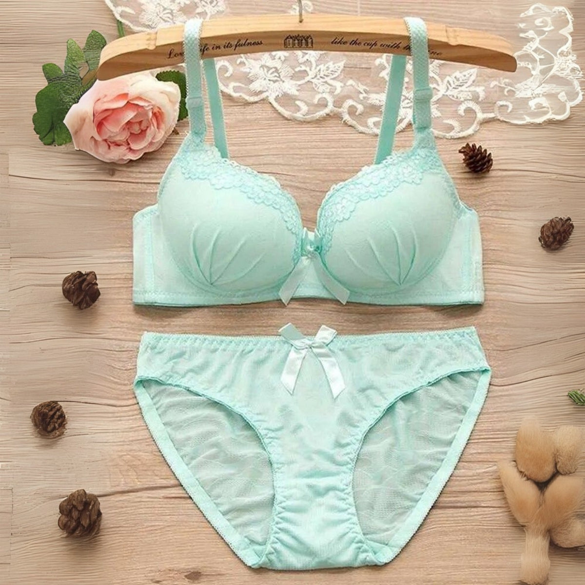 (Pack of 8) Women's  Bra Panty Lingerie Set for Girl's Combo | L-01