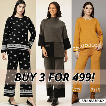 Winter Warmth Trio | Stylish 3-Piece Women’s Co-Ord Set | WC-10