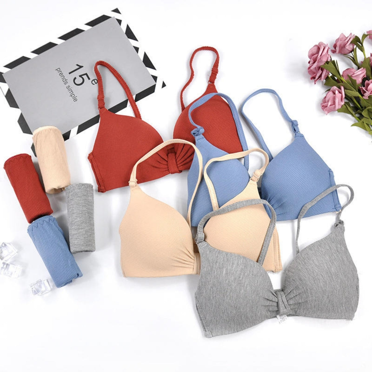 (Pack of 8) Women's  Bra and Panty Lingerie Set for Women | Every Occassion | L-06