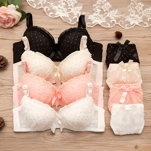 (Pack of 10) Women's Bra Panty Lingerie Set for Girl's Combo  | L-59