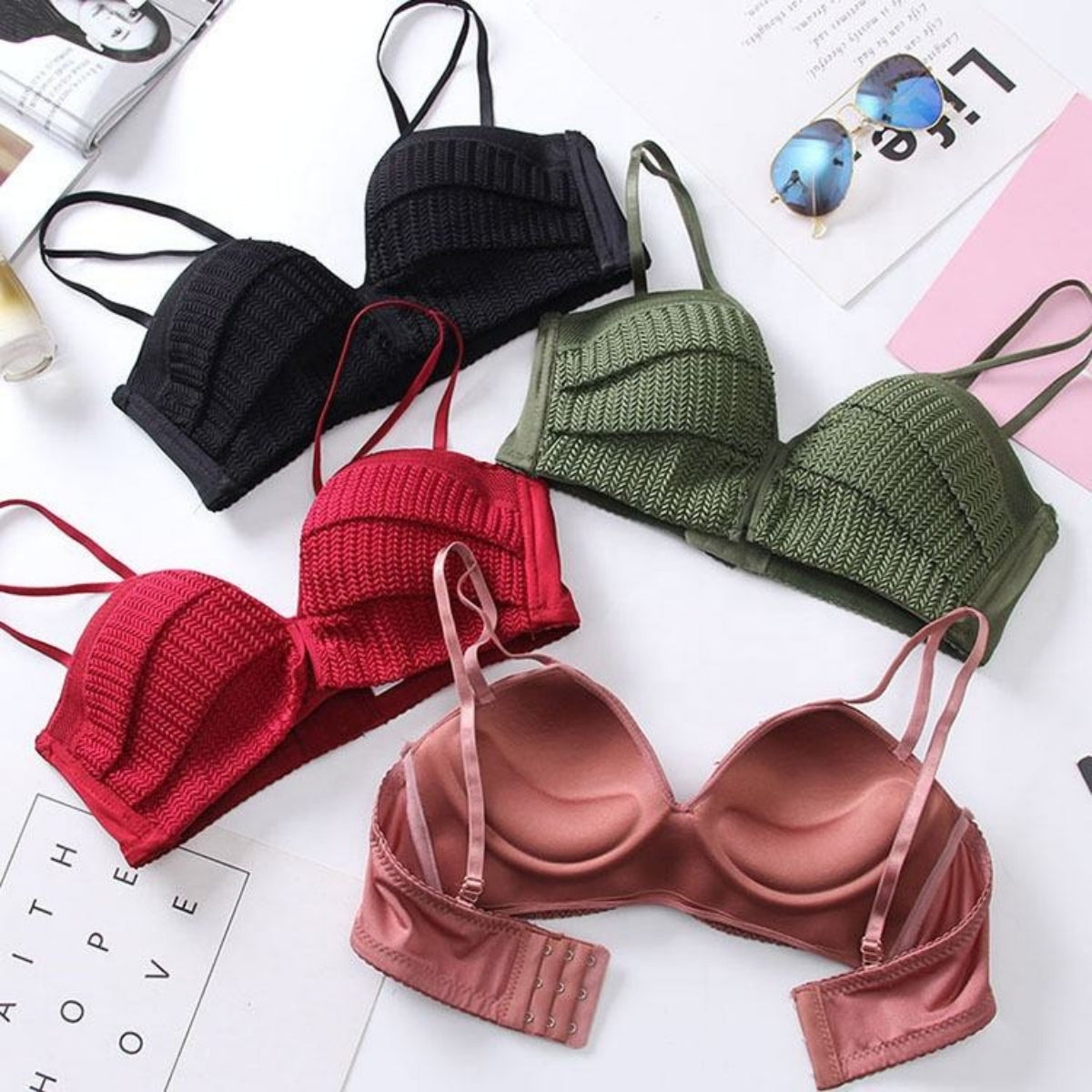 (Pack of 8) Women's  Bra and Panty Lingerie Set for Women | Every Occassion | L-07