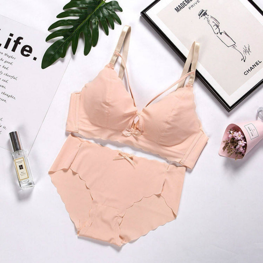 (Pack of 8) Women's  Bra and Panty Lingerie Set for Women | Every Occassion |L-08