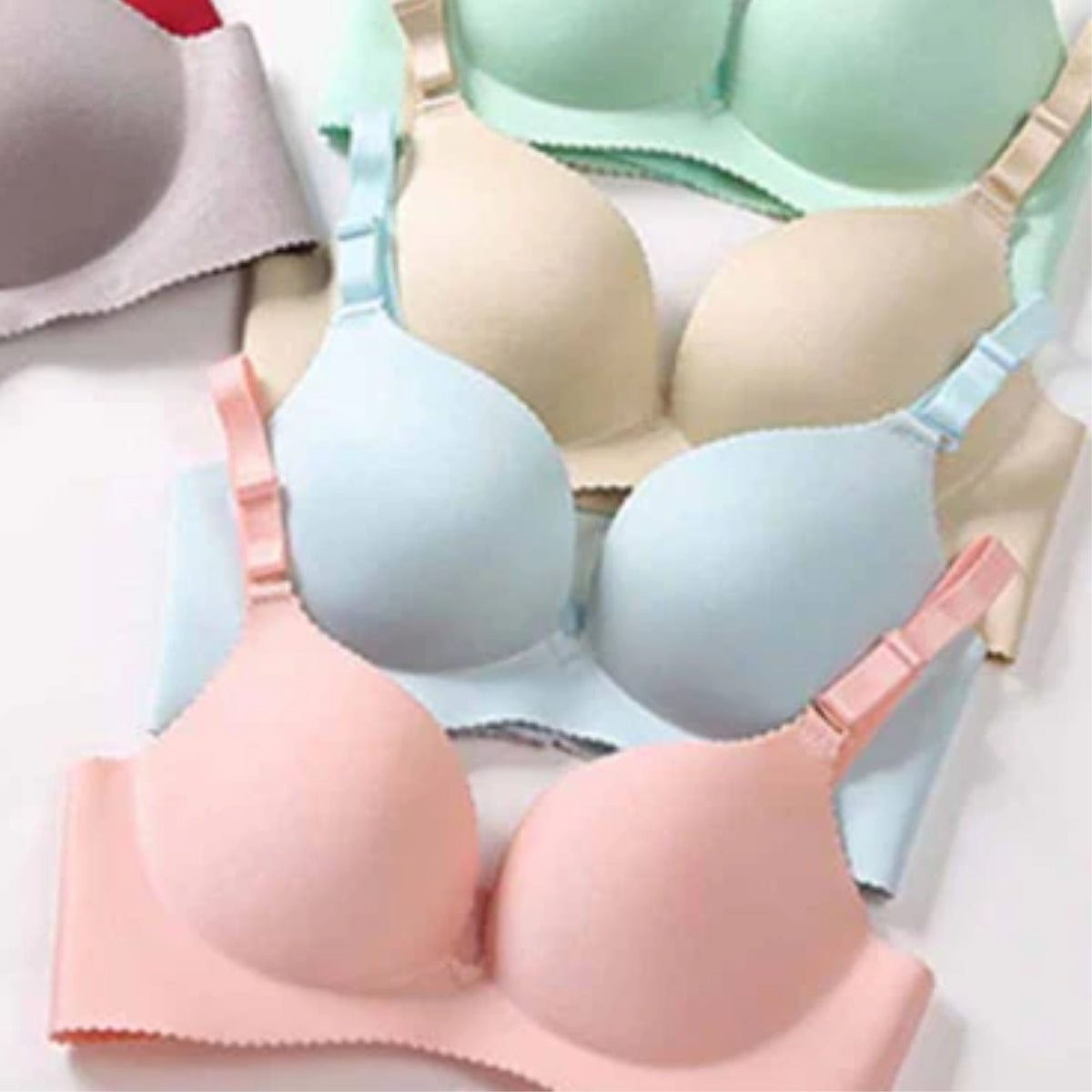 4-Pack Lightweight Push-Up Padded Bras – Comfort & Lift | PB-18