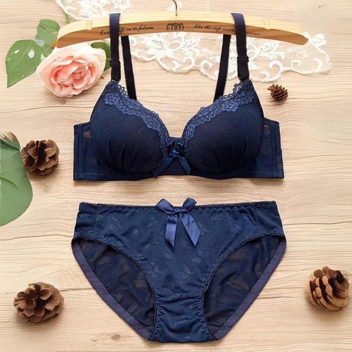 (Pack of 8) Women's  Bra Panty Lingerie Set for Girl's Combo | L-01