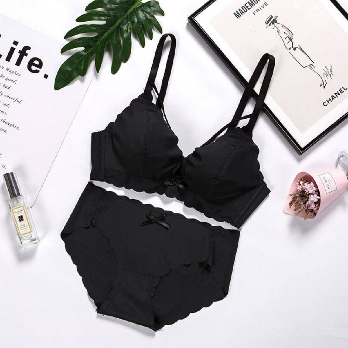 (Pack of 8) Women's  Bra and Panty Lingerie Set for Women | Every Occassion |L-08