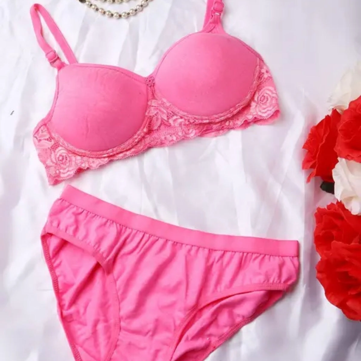 (Pack of 10) Women's  Bra Panty Lingerie Set for Girl's | L-151