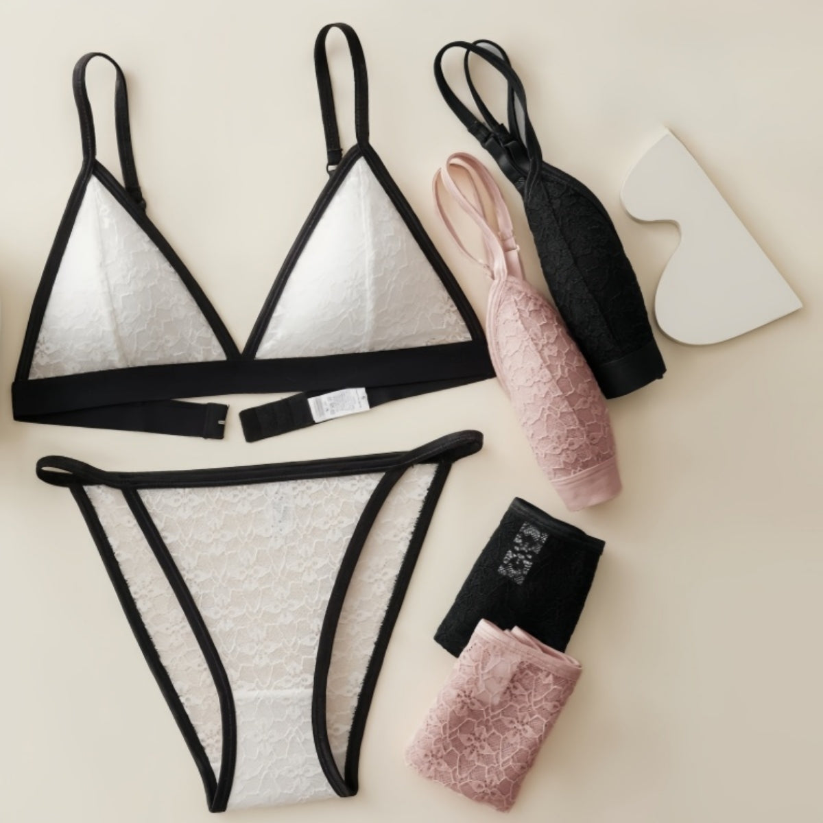 (Pack of 10) Women's  Bra Panty Lingerie Set for Girl's Combo | L-92